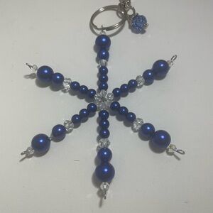 Snowflake Keychain For Handbags Or Backpacks